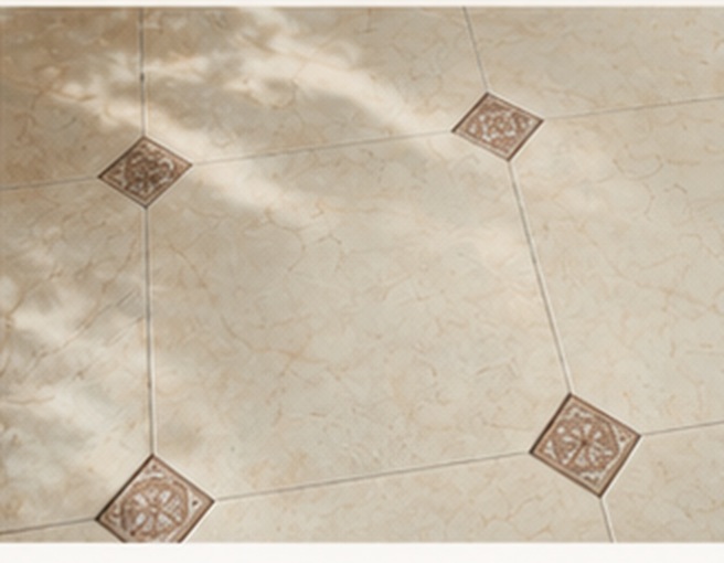 Da Vinci Beige RMB 45x45 + Taco Marfil 8x8 — despiece cerámico en rombo