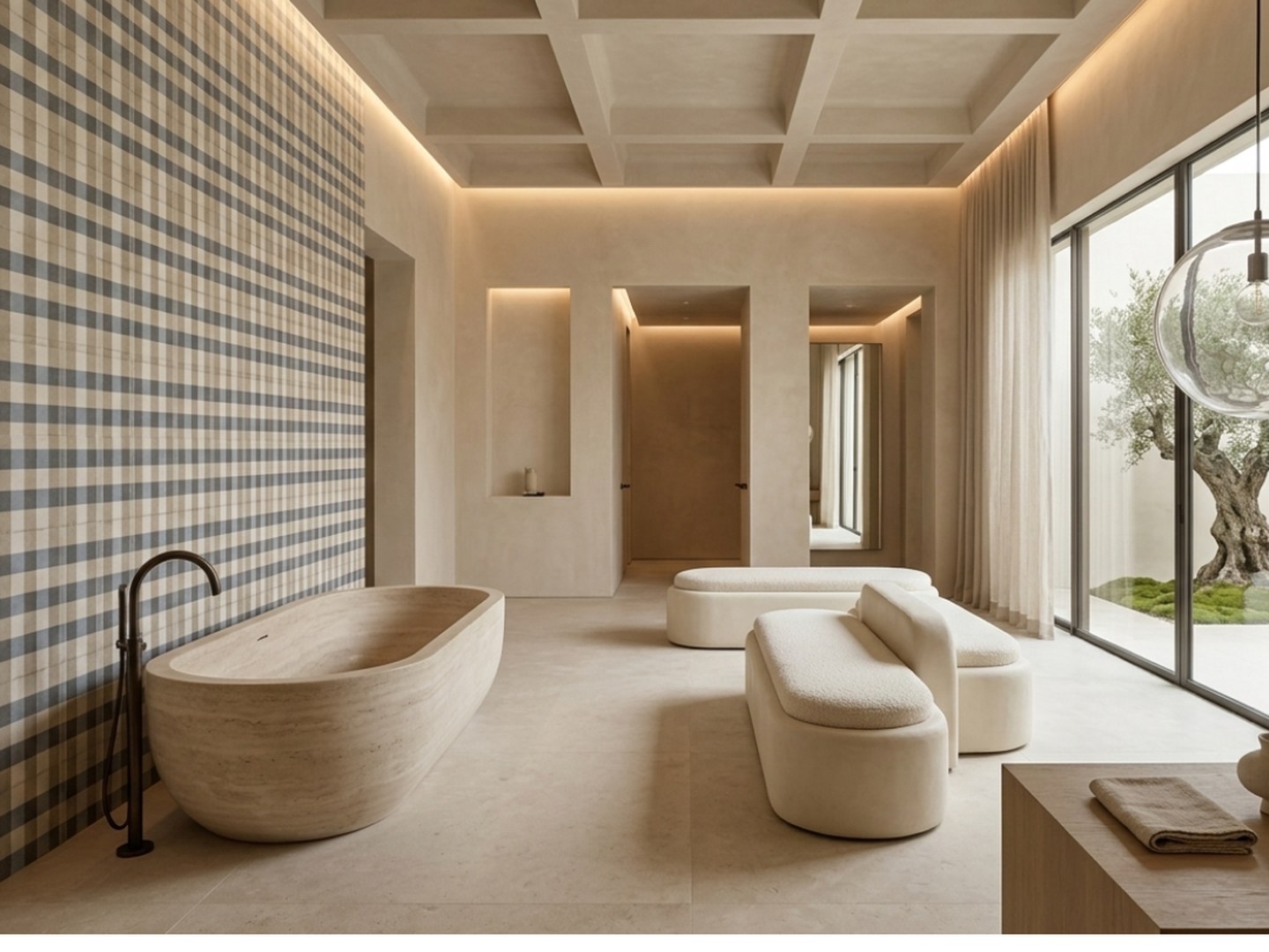 Tampa 20×20 · Baño — interior español con cerámica de 20×20