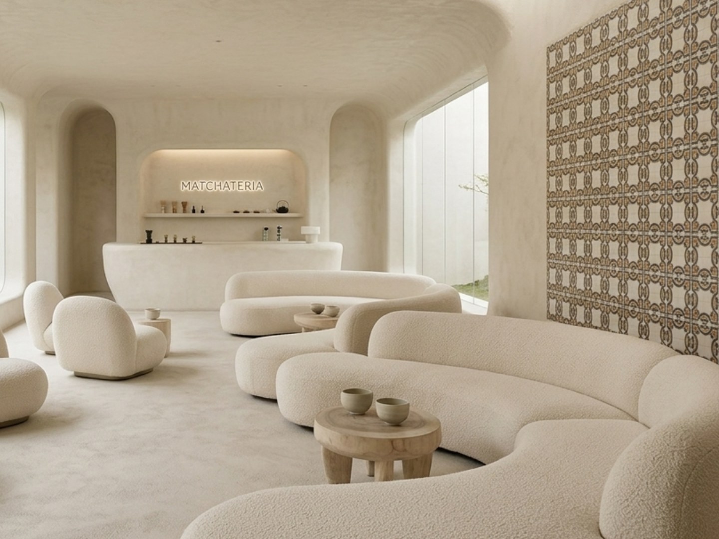 Minneola 20×20 · Salón — interior español con cerámica de 20×20