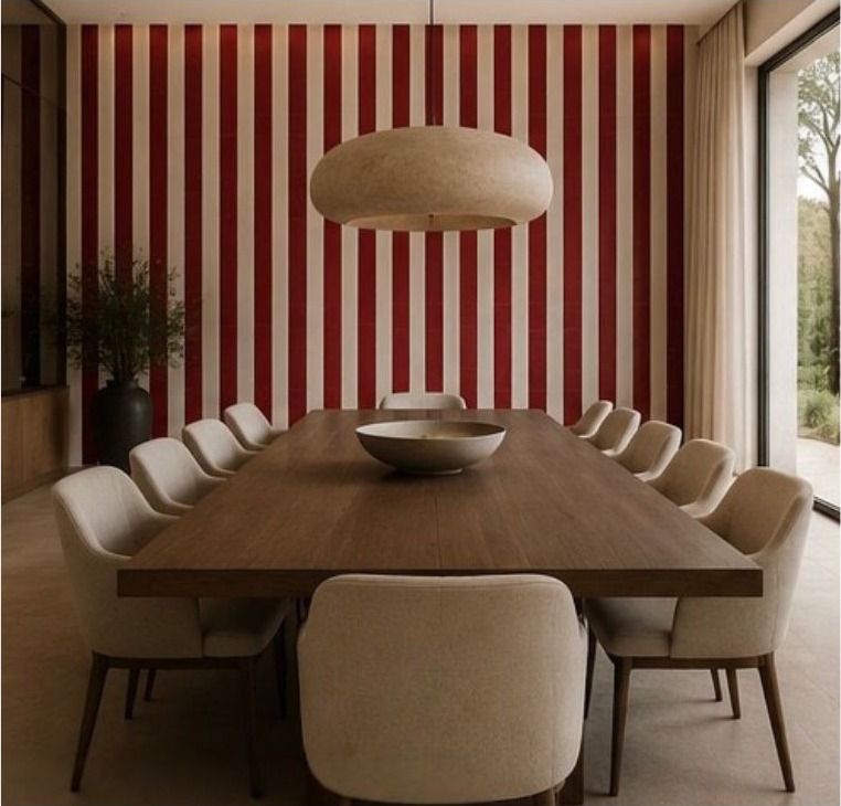 Nuances Basento + Nuances Serchio — Brillo · Comedor — interior español con cerámica de 20×20